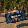 D-Dead B-By-Day Game Microfiber Blanket Quick Drying Beach Towels Oversized Printing Super Absorbent Pool Towel Blanket