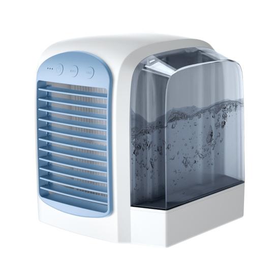 Cooling Fan Personal Air Conditioner with Water Tank 3 Speeds Strong Airflow Low Noise Desktop Air Cooler Fan Mist Maker