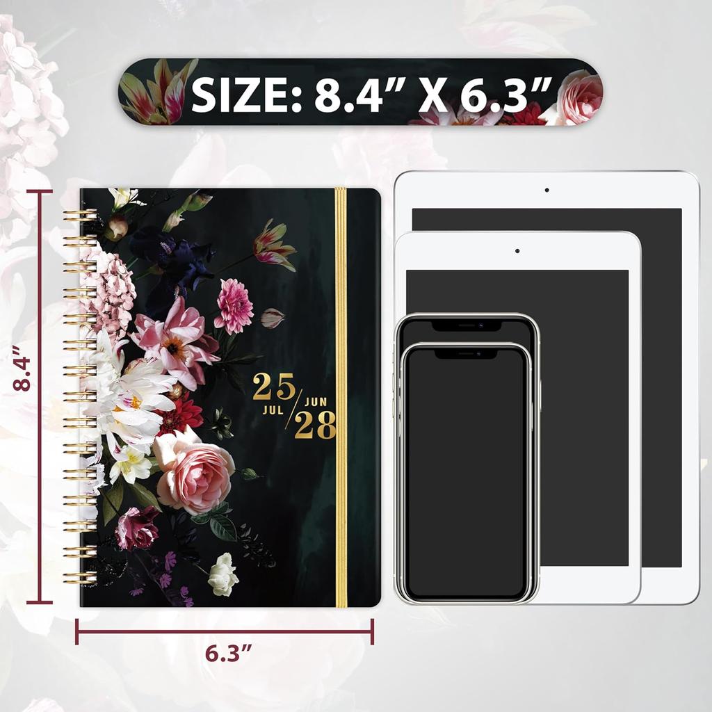 2025-2028 Monthly Planner/Calendar - 3 Year Monthly Planner 2025-2028, JUL. 2025 - JUN. 2028, 6.3" × 8.4", Monthly Calendar with Monthly Tab, Back