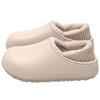 Waterproof Cotton Shoes for Home Wear, Anti-slip and Warm with Fleece Slippers