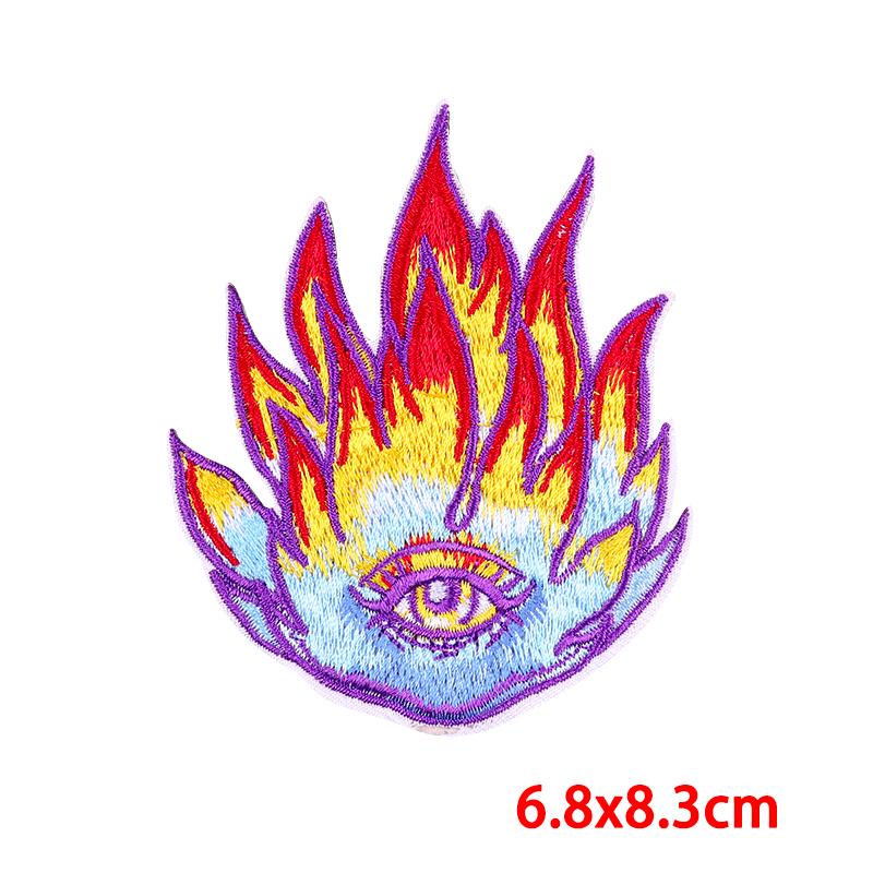 Rainbow Series Patch Iron On Patches For Clothing Stickers Cartoon Animal Embroidery Patch On Clothes Fusible Decorate Badges