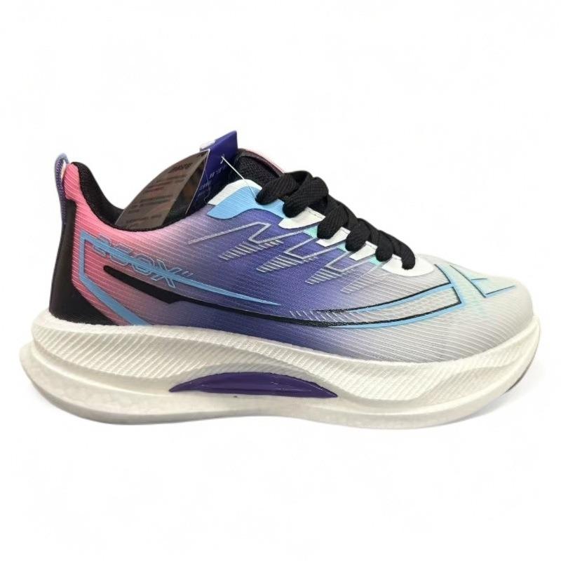 Summer New Couple Shoes Light and Comfortable Gradual Change Color Youth Sports Shoes Breathable Soft Sole Lace-up Men's Running Shoes