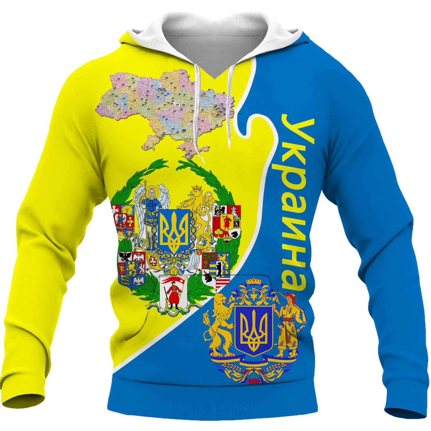 

Чоловічі/жіночі українські толстовки, сорочки, модні ретро, ​​український прапор, світшоти з 3D-друком, особисті пуловери для пар, повсякденні топи 4XL