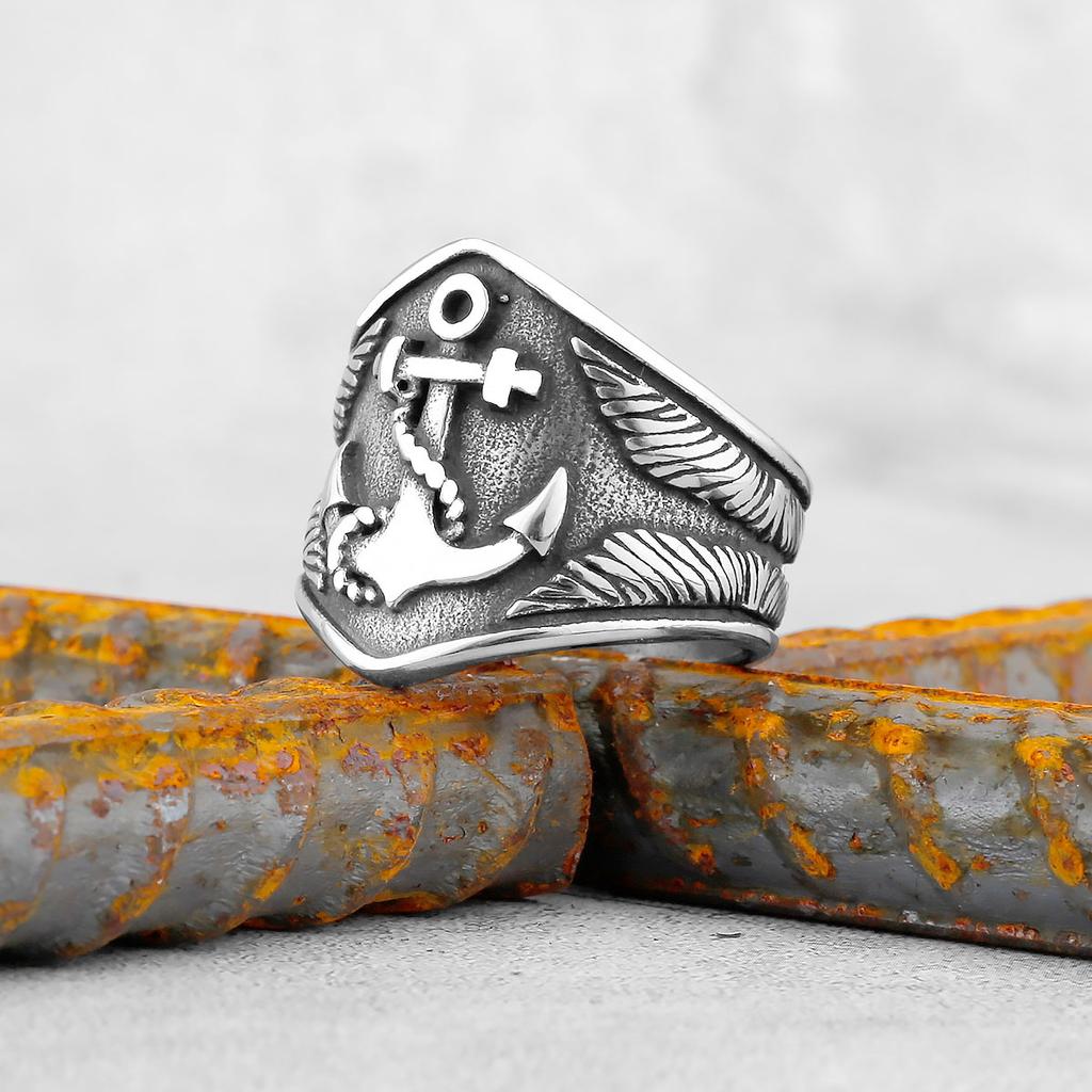 Viking Stainless Steel Tree of Life Viking Compass Ring Vintage Fashion Fashion Gifts Jewelry Party for Men and Women