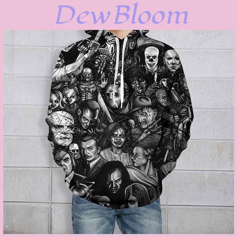 Soft And Comfortable 3d Printed Skull Hoodie For Men And Women With Drawstring Hood