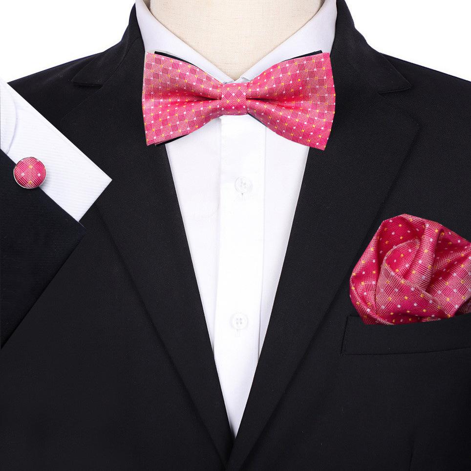 Men'S Groom Wedding Host Solid Color Bow Tie Best Man Suit Korean Version Shirt Bow Tie Wedding Men'S Bow