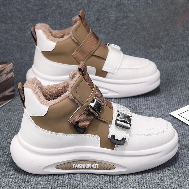 Fashion With Fur Snow Boots for Men Warm Winter Man Shoes Non Slip Low Price Footwear New Sale In Promotion Hot Selling Fashion Size 44