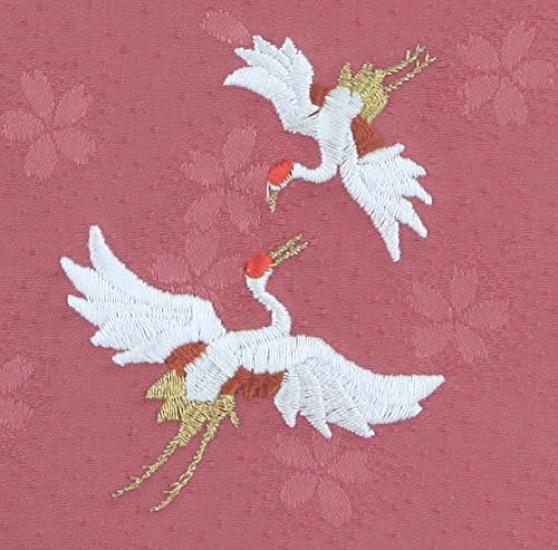 Daiko Sangyo Ester Sakura Silk Fukusa (Cloth Wrapping Cloth) with Gold Envelope, CelebrationCondolence Set, Made in Japan, PinkPurple