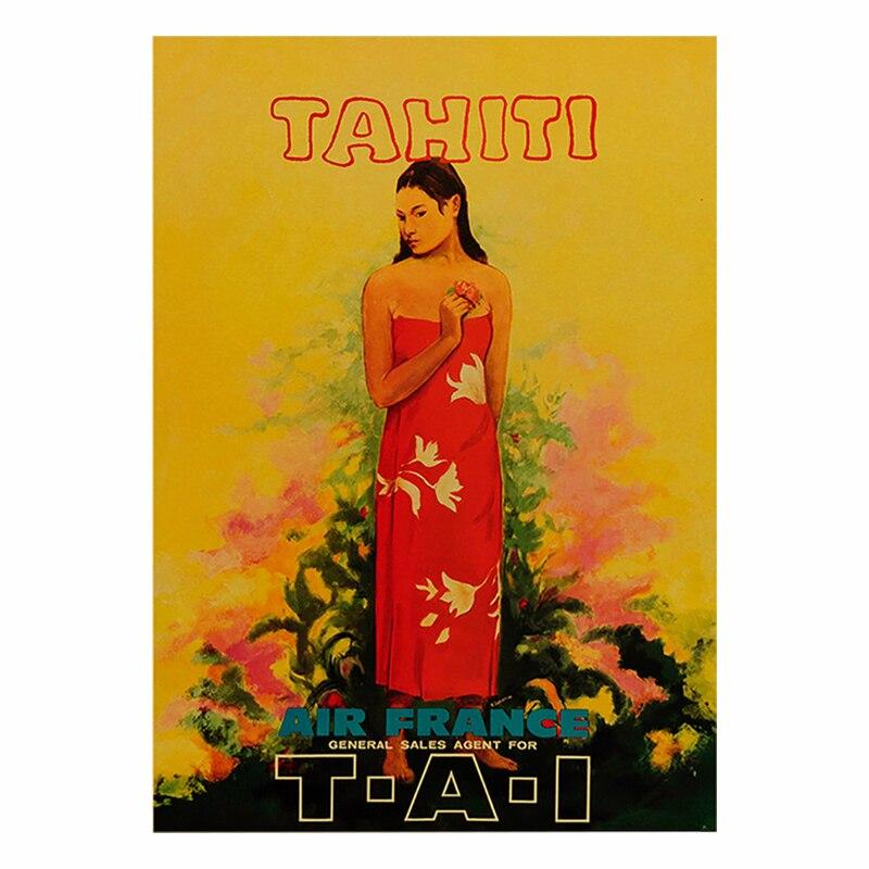Vintage Travel Cities Metal Plaque Signs  Italy Japan Thailand Tahiti Landscapes  Retro Poster Art for Home Bar Pub Club Deco