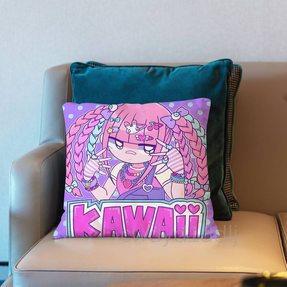 Милая M-Мэнхера C-Чан Девушка Наволочка Чехол на Подушку Декор Наволочка Печатный Чехол на Подушку Для Дивана 30cmx30cm