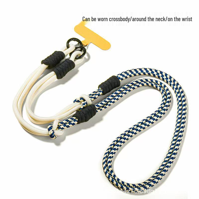 Multifunctional Color Block Phone Lanyard – Detachable Crossbody, Neck, and Wrist Design