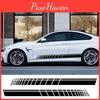 Racing 2pcsset Carstyling Stripes Vehicle Body Side Decals Stickers Decoration