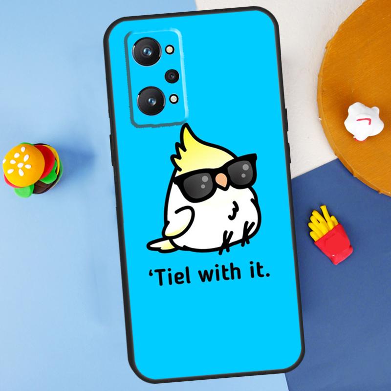 Cartoon Animal Chubby Cockatiel For Realme GT7 Pro GT 6T 6 5 C67 C61 C55 C53 C51 C21Y C25S C75 10 11 12 13 14 Pro Plus Case