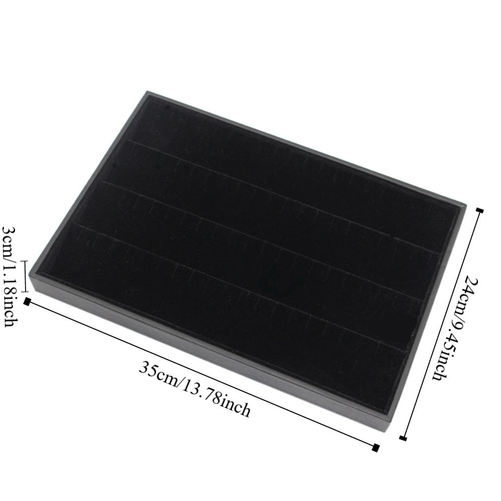 PU Leather Earrings Jewelry Box Rings Jewelry Packing Tray  Exhibition