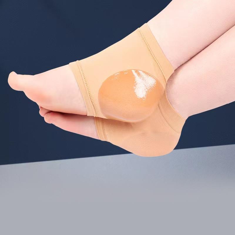 1Pair Silicone Foot Cover Anti-Crack Heel Socks Heel Protective Cover Anti-Dry Moisturizing Sleeve Cracked Socks