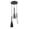 Nordic Modern Triple Pendant Light - Black, White, Grey for Dining, Bedroom, Bar