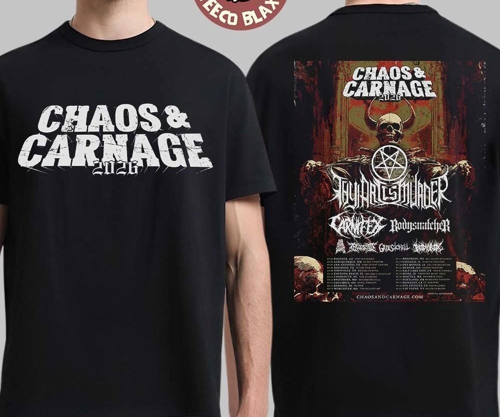 Chaos And Carnage 2026 Festival Tour Full Lineup And Schedule Dates ShirT PP2732 M