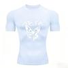 Gym Fitness T-shirt Sports Short-sleeved Gym Men's Running Comfortable Tight Summer Stretchy Moisture-Wicking Sportswear Quick-drying Top