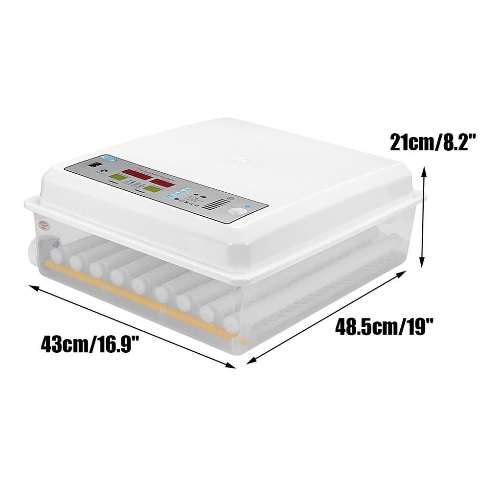 80W Automatic Farm Hatchery Incubator Brooder Machine 64 Eggs Turning Incubator Egg Hatchers For Chicken Poultry Bird Quail