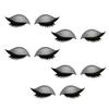 1/2/3/4/5 Pairs Lazy Eye Shadow Eyelash Patch 2-in-1 Eyeshadow Eyelashes Makeup Stickers Reusable Eye Makeup Stickers with False Lashes Shadow