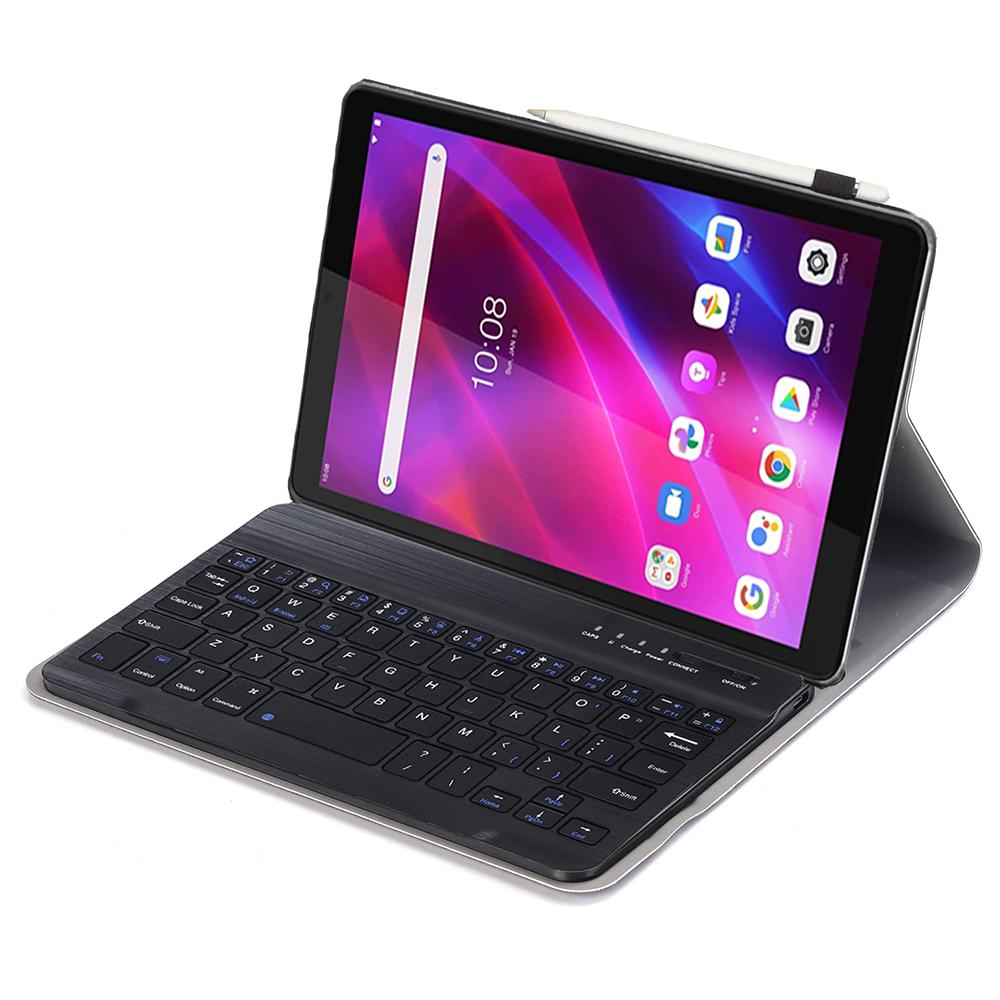 

A0M9 For Lenovo Tab M9 TB-310FU Leather+TPU Tablet Cover with Bluetooth-compatible Keyboard A