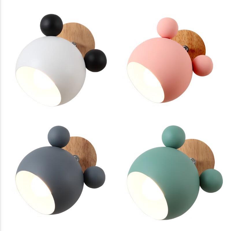 NuFeng Macaron Mickey Children's Wall Lamp