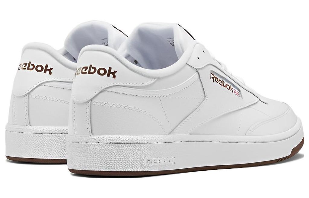 Men's Sneakers Reebok Club C 85 Low top Skateboard Shoes Men's White Brown