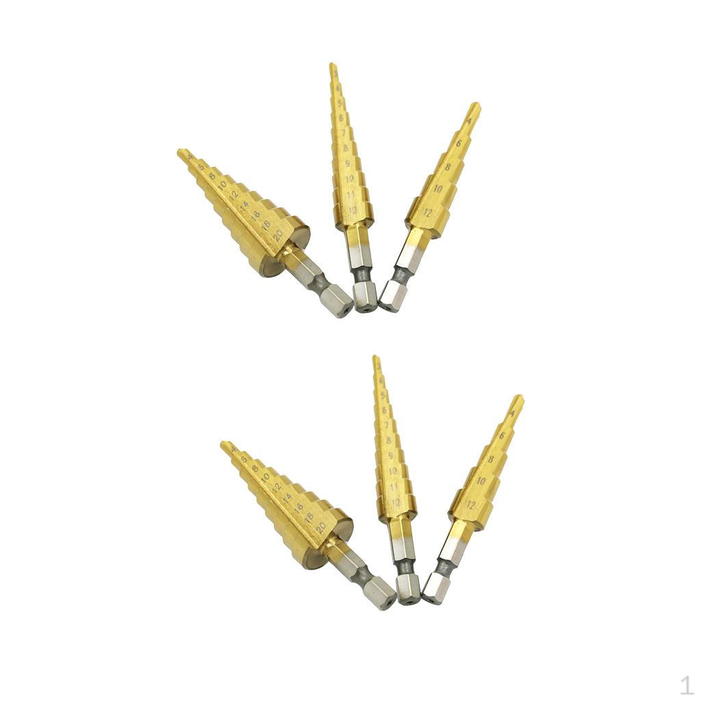 

2 шт. Коническая концевая фреза из быстрорежущей стали, титановое сверло из сплава 3-12 мм 4-12 / 20 мм