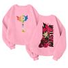 Children's Fashionable Lightweight Long-sleeved Round Neck Pullover With Pockets Printed Pullover