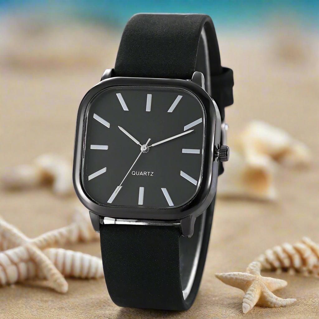 New Simple Leather Watch Men Women Quartz Wristwatch Fashion Elegant Square Dial Casual Watches Neutral Clock Exquisite Relojes