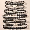 6 Stück Exquisite Spitzenverzierung Choker-Halskette Schöne Elastische Polyester Damen Choker für Party