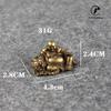 Antique Copper Buddha Miniature Figurines Home Decorations for Living Rooms Pure Brass Vintage GuanYin Buddhas Desktop Ornaments