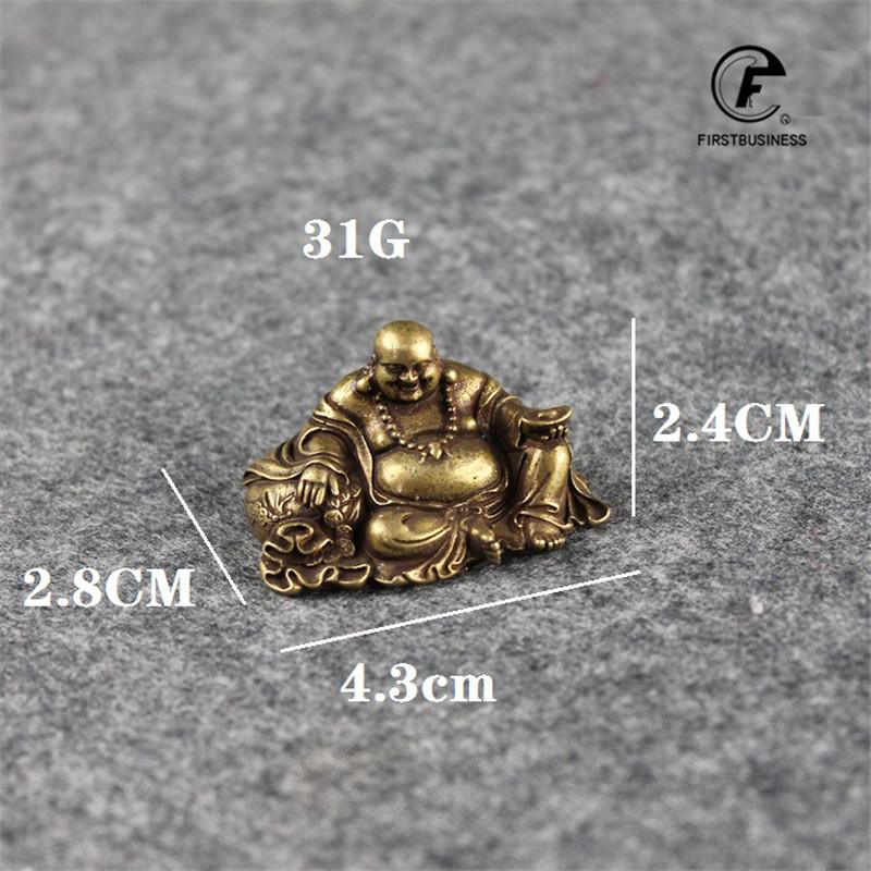 Antique Copper Buddha Miniature Figurines Home Decorations for Living Rooms Pure Brass Vintage GuanYin Buddhas Desktop Ornaments