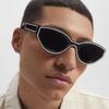 Stylish Cat-eye Oval Sunglasses, Trendy And Fashionable, Easy To Use For Taking Photos, Uv Protection 776