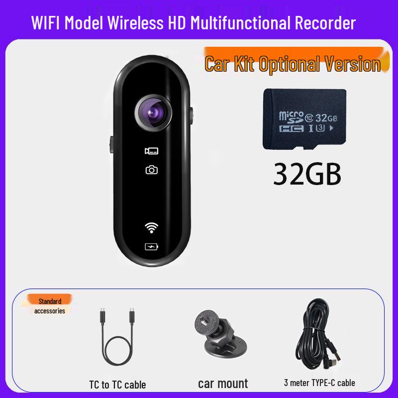 Thumb Action Camera for Cycling & Mountaineering - HD 1080p Ultra-Wide Angle 