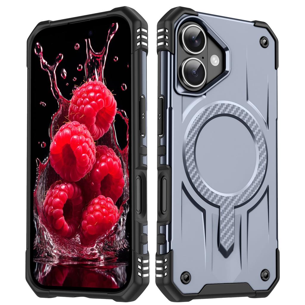 Applicable to Apple 17Pro mobile phone protective case, anti-drop at four corners, enhanced magnetic attraction, wireless charging, three-proof