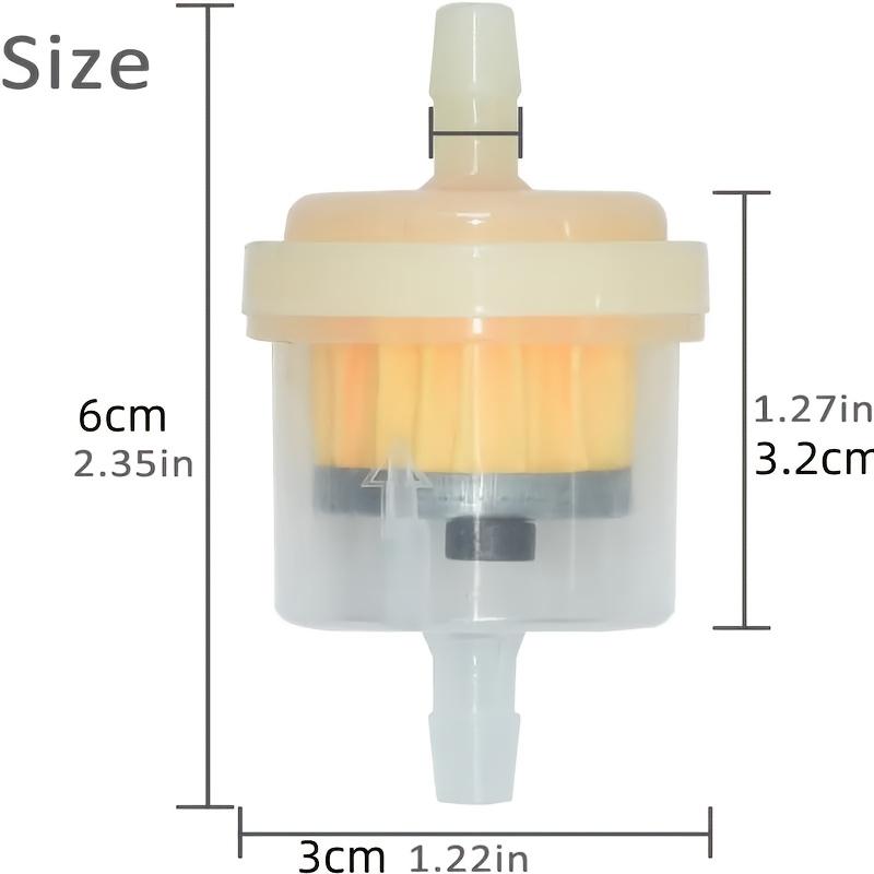 [Universal Fuel Filter] Universal Gas In-Line Fuel Filter | with Magnet for Motorcycle ATV Quad Go Kart Accessories 3/16 Inch