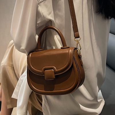 Premium Textured Small Bag Women's  New Shoulder Messenger Bag Niche Women's Portable Saddle Bag