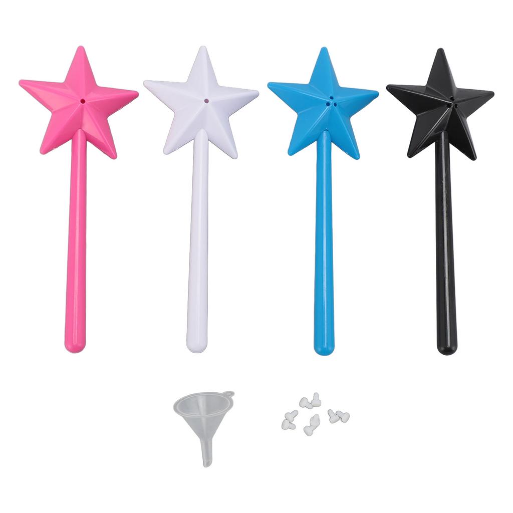 4 stk salt og pepper shaker stav etterfyllbar 3 små hull krydder shaker Stars Stick for kjøkken