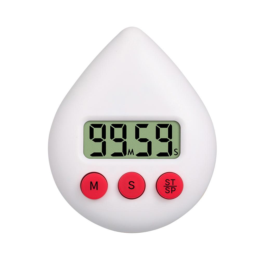 1-99 Minutes Electronic Digital Timer Loud Alarm Water Drop Shape Countdown Timer For Cooking Studying Homework Exercise Gadget