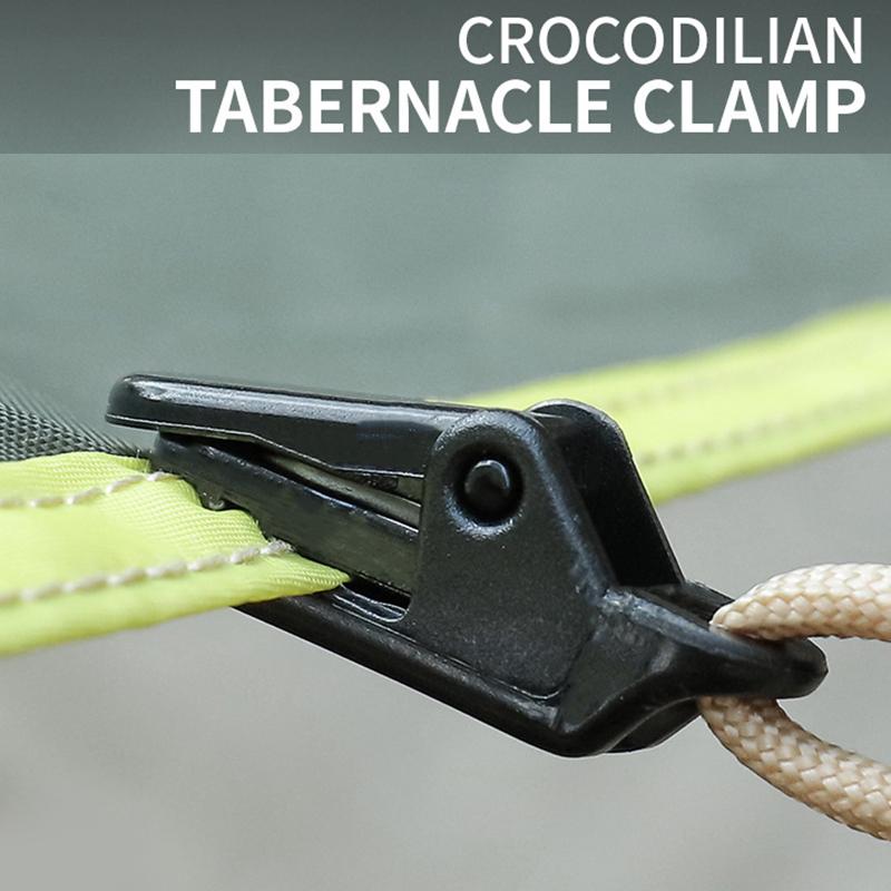 10Pcs Awning Clamp Tarp Clips Snap Hangers Tent Camping Survival Tighten Tool