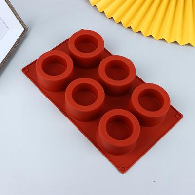 1 Pz Stampo Rotondo a 6 Fori per Torta Stampo in Silicone per Decorazione Torte Strumento per Cottura Torte Fai da Te
