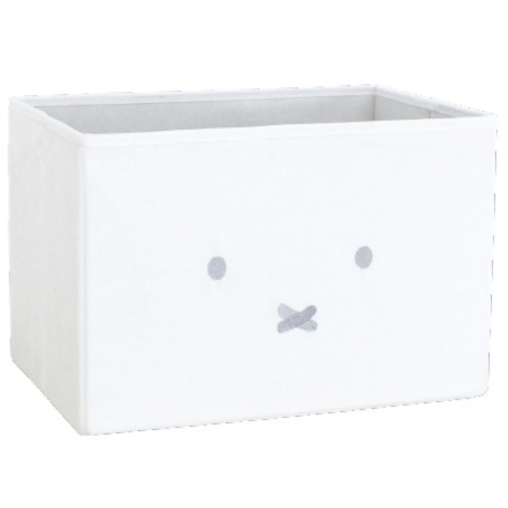 Tees Factory Miffy Plush Storage Box H250 X W380 X (Large), White, Approx. D250mm, MF-5545355WH