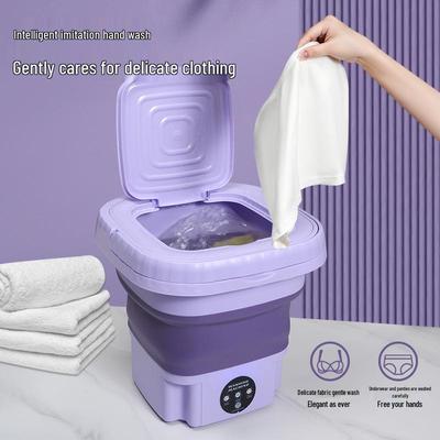 Kompakte faltbare automatische Mini-Waschmaschine für Unterwäsche und Socken - Ideal für Studenten