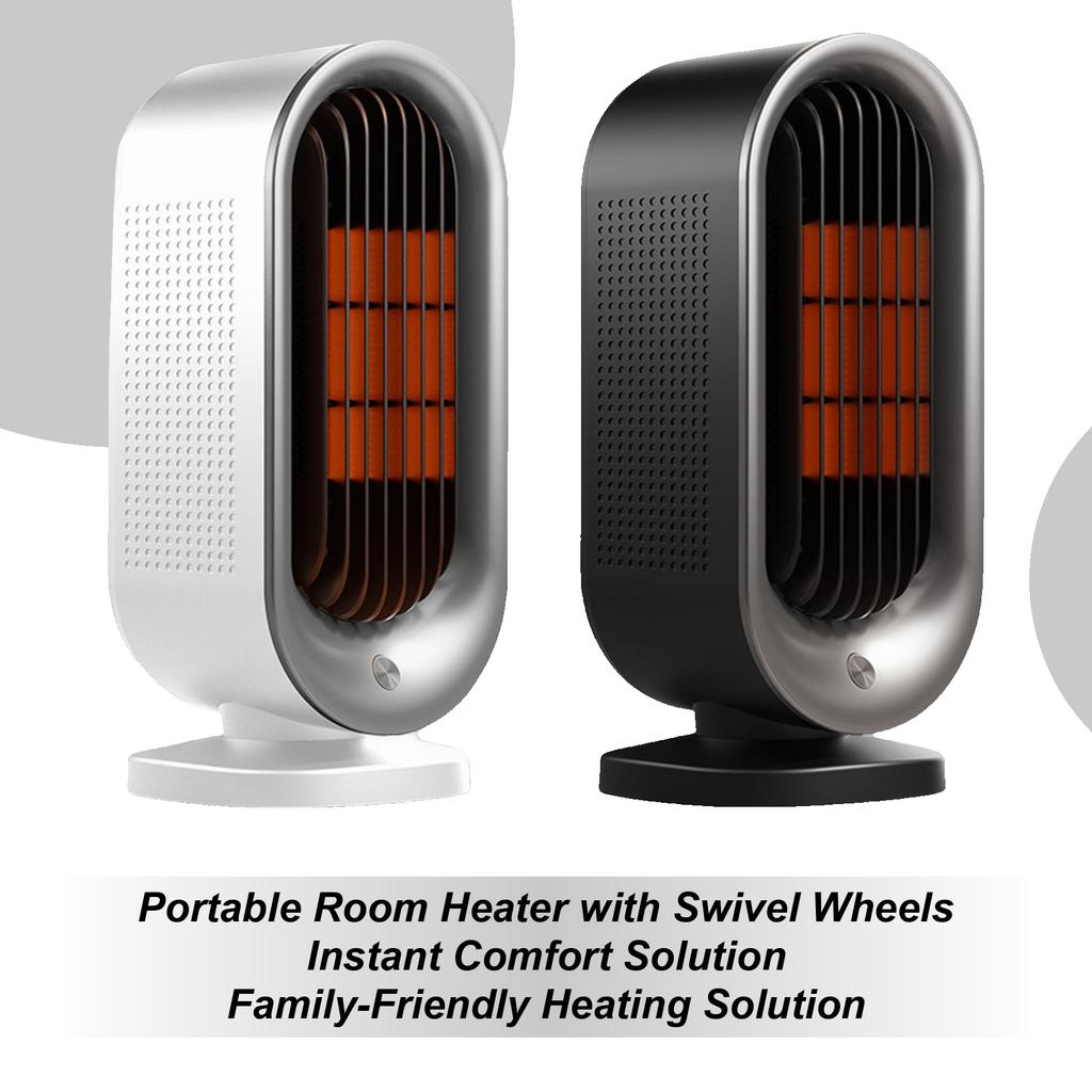Portable Heater Overheat Protection Safe Quiet Warmer Quiet Space Heater For Indoor Room Bedroom Bathroom Garage Offices Desk