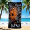 1Pc Halloween Spider Web Beach Towel Quick Dry Multiuse For Beach Pool Gym Yoga Home Travel Christmas Halloween Xmas Gift G1131