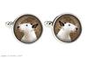Bull Terrier, Bully - cufflinks in a box, handmade jewelry, product of the Art-Dog brand