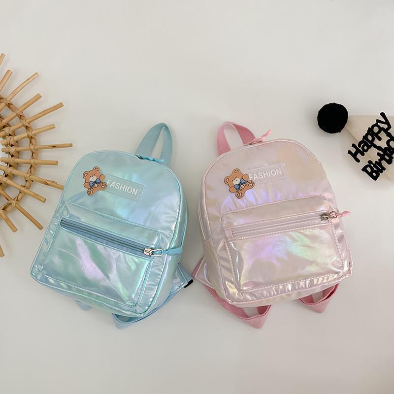 Colored Rabbit Laser Bear Letter Fashion Backpack Breathable Suitable Daily