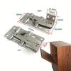 A Pair Self-Close Hinges 45 Degree Downward Flip for Kitchen Cabinet Folding Doors Furniture Fittings Shoe Cabinet Spring Hinge.