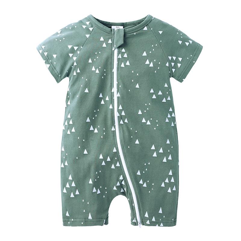 2026 Cotton Summer Bodysuit: Short Sleeve Romper for Newborns & Toddlers